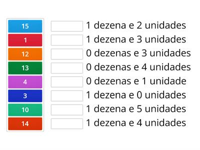 UNIDADES E DEZENAS 1ºANO