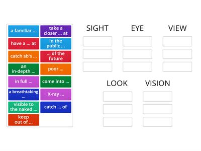 C1: vocabulary - SIGHT