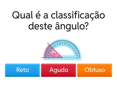 Classificação de ângulos
