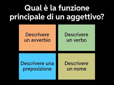 Introduzione all'aggettivo