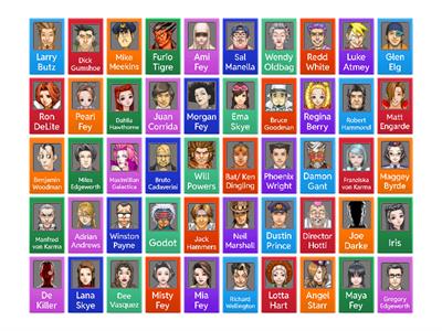 Guess who Ace Attorney 1-3