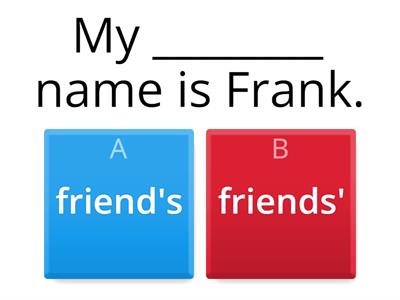 4A possessive's Beginner EF4