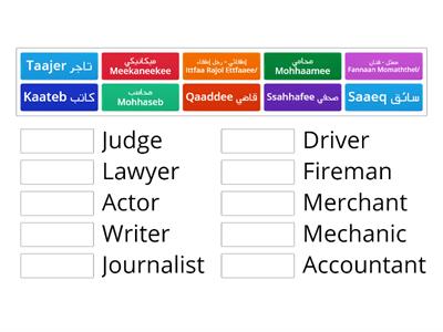 Occupations' Names أسماء المهن 2