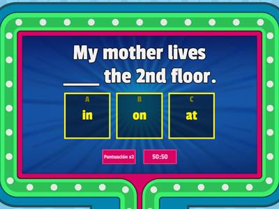 Prepositions of place and time V2