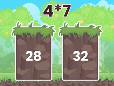 гонка за таблицей умножения