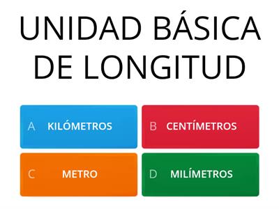 UNIDADES DE MEDIDA DE LONGITUD