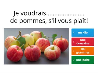 Acheter des produits alimentaires