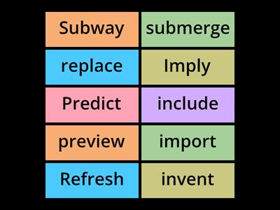 Bisyllabic, Prefixes, SVO 2