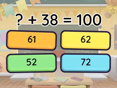 Sumas con sumando faltante