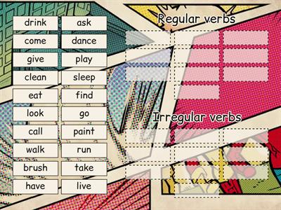 Regular and irregular verbs