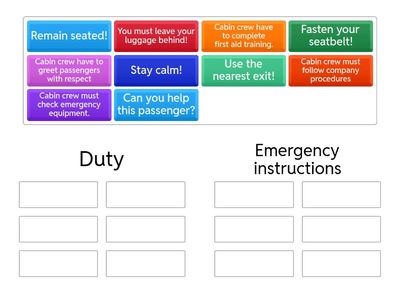 Duty or Emergency Instruction?” (¿Obligación o instrucción de emergencia?)