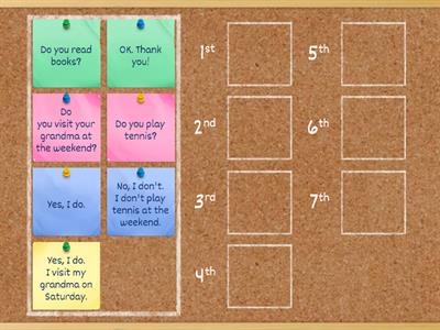 Academy Stars 2 Unit 2.6 Language in Use DIALOGUE in the right order