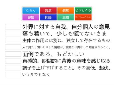 時間とは何か　語句