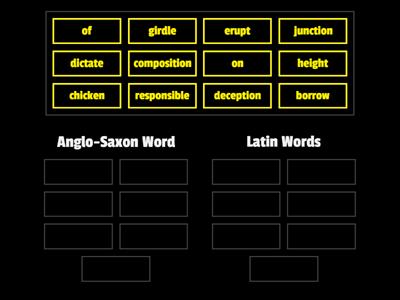 #18-Latin Word or Anglo-Saxon Words? Clues1-4