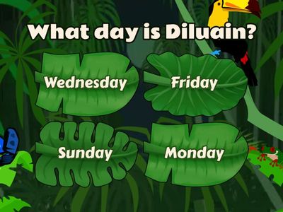 Days of the week.....