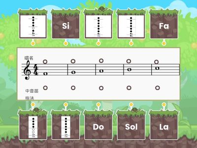 2. F to C + 中音直笛指法