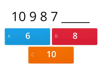 Counting Backwards and Forwards