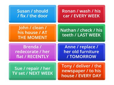 have/get something done 