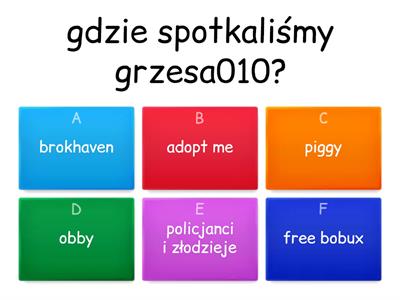 jak dobrze znasz grzes010?