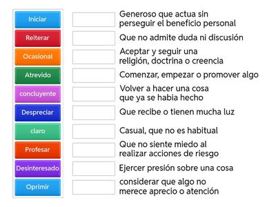 lee la definicion y acierta la palabra 