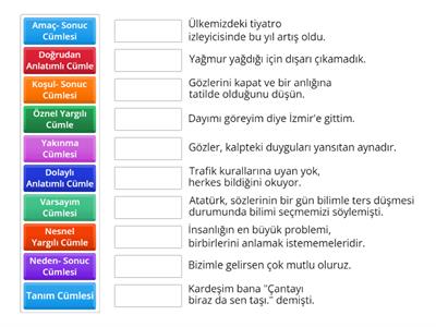 Cümlede Anlam Eşleştirme