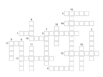 Regular AND Irregular Verbs - Past Simple Crossword