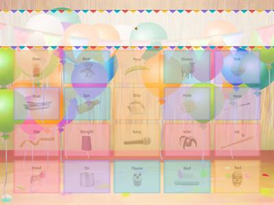 Minimal pairs: pronunciation