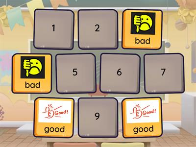 Back to School Memory game