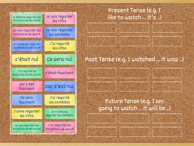 3.5 IC TV 3 tenses (classify)