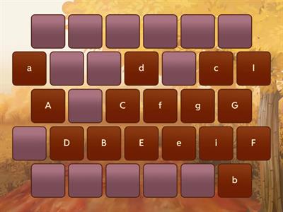  Upper & lower case Aa-Pp