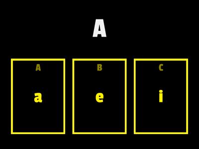 English alphabet (Uppercase and lowercase)