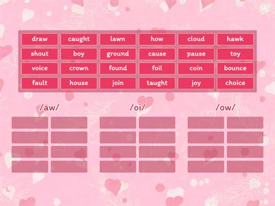 Sound Sort (aw, oi, ow)