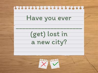 present perfect simple/continuous - conversation Qs