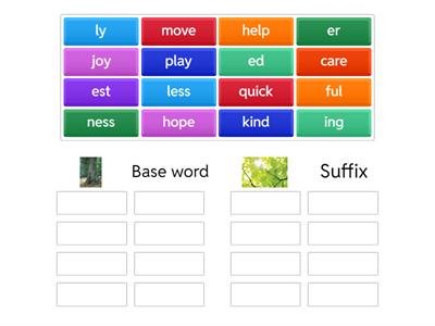 morphology - base or suffix?