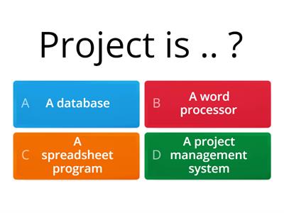  Basic Project Quiz