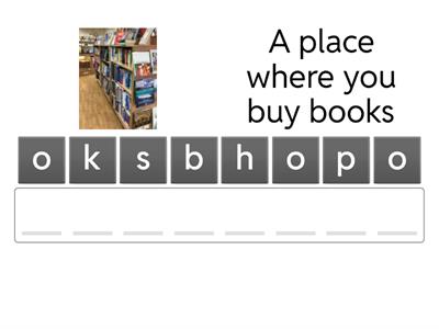  Places in town KEY A2