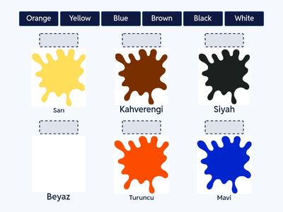 İngilizce Renkler (Eşleştirme)