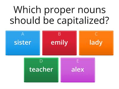 proper nouns