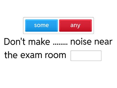 Some/any sentence complition