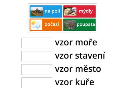 Vzory podstatných jmen rodu středního