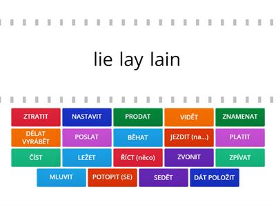 03_PROJECT - irregular verbs3 (LIE - SPEAK) find the match