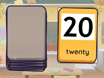 Numbers from 11 to 20 - Flashcards