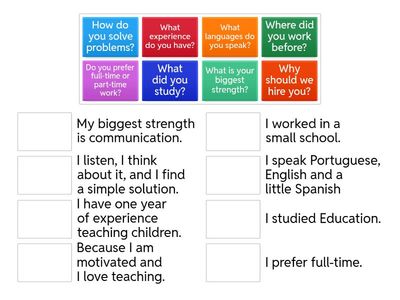 Dialogue - Job Interview in English by @beownercurso