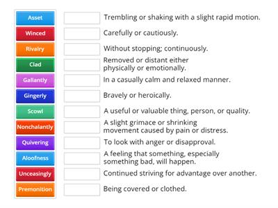 ELA Vocabulary List 1: The Outsiders