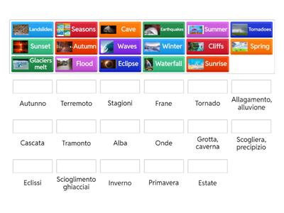 VOCABULARY natural phenomena