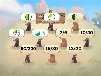 Equivalent Fractions to 1/2