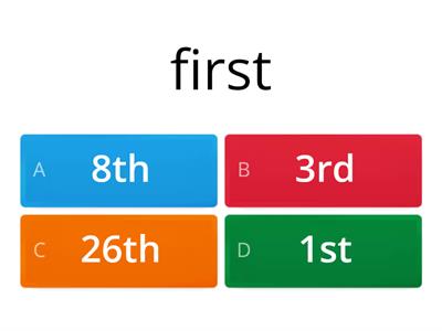 Ordinal Numbers 