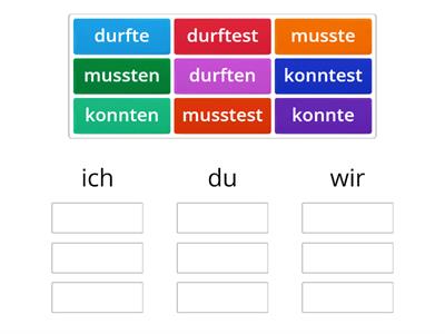 Modalverben im Präteritum 1