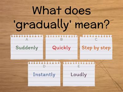Vocabulary Mastery Fun Quiz