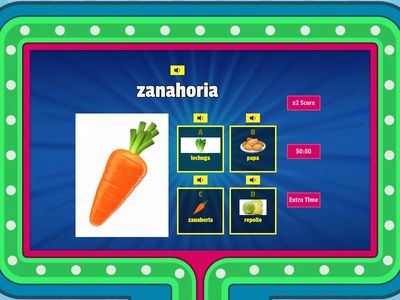 Gameshow Los vegetales